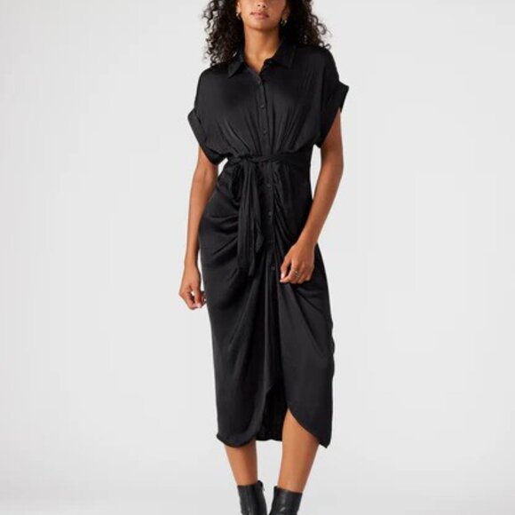 Steve Madden Dresses & Skirts - New Steve Madden Tori Buttoned Collared Dress P4994